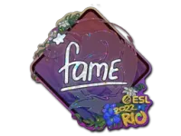 Naklejka | fame (brokatowa) | Rio 2022 skin