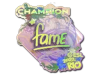 Sticker | fame (Holo, Champion) | Rio 2022