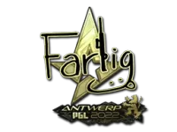 Naklejka | Farlig (złota) | Antwerpia 2022 skin