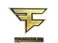Наклейка | FaZe Clan (золотая) | Копенгаген-2024 skin