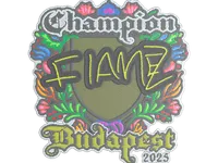 Sticker | FlameZ (Embroidered, Champion) | Budapest 2025