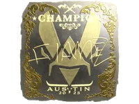 Sticker | FlameZ (Gold, Champion) | Austin 2025 skin