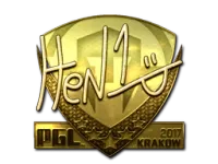 Naklejka | HEN1 (złota) | Kraków 2017 skin