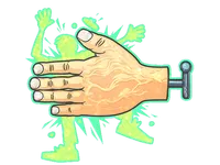 Sticker | High Five! (Glitter) skin