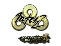 Sticker | interz (Gold) | Antwerp 2022 skin