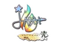 Pegatina | jabbi (holográfica) | Amberes 2022 skin