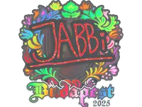 Sticker | jabbi (Holo) | Budapest 2025 skin