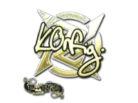 Sticker | k0nfig (Gold) | Paris 2023 skin