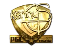 Autocolante | kennyS (Gold) | Krakow 2017 skin