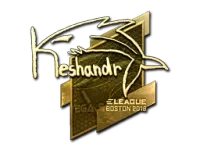 Sticker | keshandr (Gold) | Boston 2018