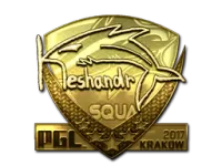 Naklejka | keshandr (złota) | Kraków 2017 skin
