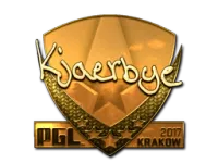 Sticker | Kjaerbye (Gold) | Krakow 2017