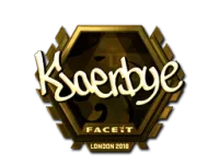 Sticker | Kjaerbye (Gold) | London 2018