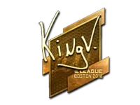 Sticker | kNgV- (Gold) | Boston 2018