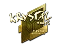 Sticker | kRYSTAL (Gold) | Boston 2018
