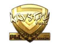 Naklejka | kRYSTAL (złota) | Kraków 2017 skin