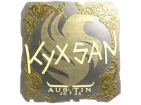 Sticker | kyxsan (Gold) | Austin 2025