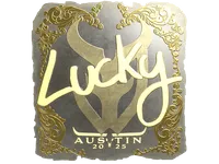 Sticker | Lucky (Gold) | Austin 2025 skin