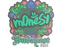 Sticker | m0NESY (Embroidered) | Budapest 2025 skin