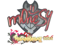 Sticker | m0NESY (Glitter) | Shanghai 2024