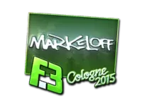 Sticker | markeloff (Foil) | Cologne 2015