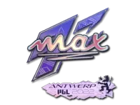 Pegatina | max (holográfica) | Amberes 2022 skin