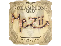 Sticker | mezii (Champion) | Austin 2025