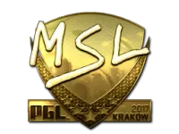 Naklejka | MSL (złota) | Kraków 2017 skin