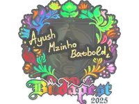 Sticker | mzinho (Holo) | Budapest 2025 skin