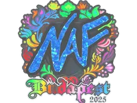 Sticker | NAF (Holo) | Budapest 2025 skin