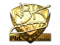 Naklejka | NBK- (złota) | Kraków 2017 skin