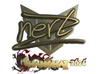 Sticker | NertZ (Gold) | Shanghai 2024
