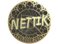 Sticker | nettik (Gold) | Cologne 2026