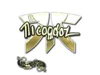 Наклейка | nicoodoz (золотая) | Париж-2023 skin