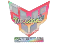 Naklejka | nicoodoz (holograficzna) | Kopenhaga 2024 skin