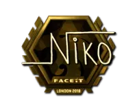 Pegatina | NiKo (dorada) | Londres 2018 skin