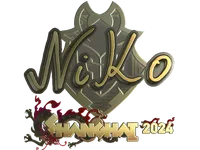 Sticker | NiKo (Gold) | Shanghai 2024