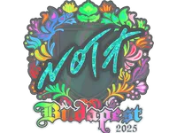 Sticker | nota (Holo) | Budapest 2025 skin