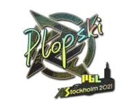 Klistermärke | Plopski (Holo) | Stockholm 2021 skin