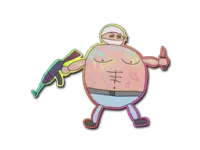 Pegatina | Terrorista mal dibujado (holográfica) skin