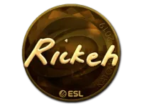 Naklejka | Rickeh (złota) | Katowice 2019 skin