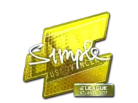 Sticker | s1mple (Foil) | Atlanta 2017