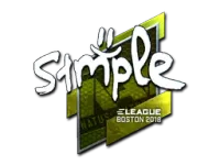 Sticker | s1mple (Foil) | Boston 2018