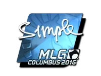 Naklejka | s1mple (foliowana) | MLG Columbus 2016 skin