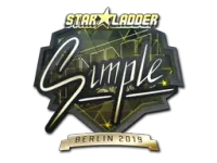 Sticker | s1mple (Gold) | Berlin 2019 skin