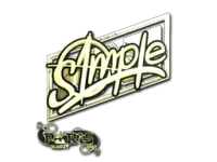 Sticker | s1mple (Gold) | Paris 2023 skin