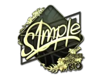Sticker | s1mple (Gold) | Rio 2022 skin
