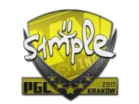 Aufkleber | s1mple | Krakau 2017 skin