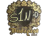 Sticker | s1n (Gold) | Budapest 2025 skin