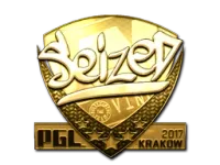 Pegatina | seized (dorada) | Cracovia 2017 skin